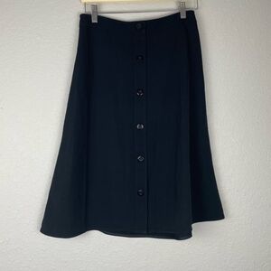 Everlane Japanese GoWeave Swing Skirt in Black Sz6